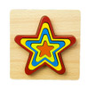 DIY Creative 3D Wooden Puzzle Geometry Shape Puzzle Children Educational Toys(Pentagram)