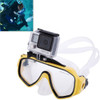 Water Sports Diving Equipment Diving Mask Swimming Glasses with Mount for GoPro  NEW HERO /HERO6   /5 /5 Session /4 Session /4 /3+ /3 /2 /1, Xiaoyi and Other Action Cameras(Yellow)