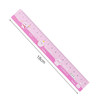 18cm Girl Heart Student Flexible Magnetic Ruler Stationery(Pink Pig)