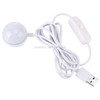 2W USB LED Light Bulb with Magnetic, 5V 140-150Lumens 6LED (Warm White)