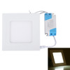 4W Natural White Light 8.5cm Square Panel Light Lamp with LED Driver, 20 SMD 2835, AC 85-265V, Cutout Size: 9.6cm