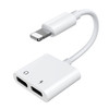 JOYROOM S-M403 Ben Series Apple Dual Lightning Adapter, Length: 1.2m(White)