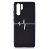 For Huawei P30 Pro Shockproof Stick Figure Pattern Soft TPU Protective Case(Heart Rate)