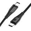 ROCK Z11 3A Type-C / USB-C to Type-C Hi-tensile Sync Round Charging Cable, Length: 100cm (Black)