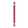 PULUZ 11 inch 27.9cm Length 20.8mm Diameter Dual Balls Carbon Fiber Floating Arm, Ball Diameter: 25mm(Red)