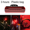 A02 Bicycle Taillight Bicycle Riding Motorcycle Electric Car LED Mountain Bike USB Charging Safety Warning Light (3 Hours, Plastic Bag)