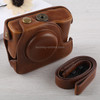 Full Body Camera PU Leather Case Bag with Strap for Canon G16 (Brown)