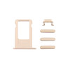 4 in 1 for iPhone 6 Plus (Card Tray + Volume Control Key + Power Button + Mute Switch Vibrator Key)(Gold)