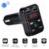 B2 Dual USB Charging Bluetooth FM Transmitter MP3 Music Player Car Kit, Support Hands-Free Call  & TF Card & U Disk (Black)