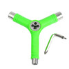 3 PCS Skateboard Repair Tool Y Shape Spanner Bearing Tool(Green)
