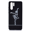 For Huawei P30 Pro Shockproof Stick Figure Pattern Soft TPU Protective Case(Ballet Girl)