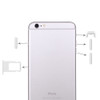 4 in 1 for iPhone 6 Plus (Card Tray + Volume Control Key + Power Button + Mute Switch Vibrator Key)(Silver)