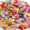 400 PCS Assorted Mixed Color Buttons for Sewing DIY Crafts Children Manual Button Painting, Random Color Style