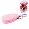 Universal Leather Crocodile Texture Waist Hanging Zipper Wallets Key Holder Bag (No Include Key)(Pink)