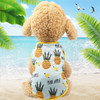 Pet Fruit Print T-Shirt Puppy Dog Cat Cute Fruit Skirt, Size:S(Vest-Pineapple)