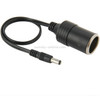 5.5 x 2.1mm Cigarette Lighter Socket Plug Connector Charger Cable Adapter, Length: 30cm