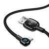 Mcdodo CA-5932 Woodpecker Series 90 Degree Auto Disconnect Micro USB to USB Cable, Length: 1.5m (Black)