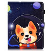 Colored Drawing Stitching Universal Horizontal Flip Leather Case, with Holder & Card Slots for 8 inch Tablet PC(Dog)