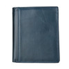 8235 Antimagnetic RFID Multi-function Crazy Horse Texture Leather Wallet Passport Bag (Blue)