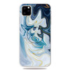 3D Marble Soft Silicone TPU Case Cover with Bracket for iPhone 11 Pro(Golden Line Blue)