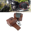 Motorcycle Accessories Modified Side of the Box Leather Bag Knight Bag Kit(Brown)