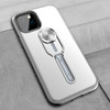 Shockproof TPU + PC Protective Case with Holder For iPhone 11(Silver)