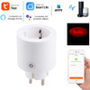JH-G01E 16A 2.4GHz WiFi Control Smart Home Power Socket Works with Alexa  & Google Home, Support LED Indicator, AC 100-240V, EU Plug(White)