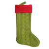 2 PCS CX20221 Christmas Wool Knitting Sock Gift Bag Christmas Tree Pendant Decoration(Green)