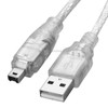 USB 2.0 Male to Firewire iEEE 1394 4 Pin Male iLink Cable, Length: 1.2m