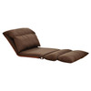 B1 Foldable Washable Lazy Sofa Bed Tatami Lounge Chair (Dark Coffee)