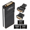 USB 2.0 to VGA, DVI, HDMI Adapter, Resolution: 1920*1080(Black)