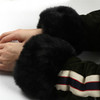 Imitation Rabbit Fur Wrist Sleeves Dual-use Anti-Flooding Sleeves, Size:One Size(Black)