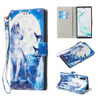 For Galaxy Note10 / Note10 5G Colored Pattern Horizontal Flip PU Leather Case, with Holder & Card Slots & Wallet(Wolf)