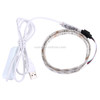 50cm 3W USB TV Rope Light, Epoxy IP65 Waterproof 30 LED 5050 SMD with 1m Extended Switch Cable & Manual Controller, Wide: 10mm(Colorful Light)