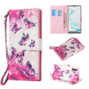 For Galaxy Note10 / Note10 5G Colored Pattern Horizontal Flip PU Leather Case, with Holder & Card Slots & Wallet(Starlight Butterflies)