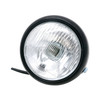 Motorcycle Black Shell Retro Lamp LED Headlight Modification Accessories for CG125 / GN125 (White)