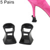 5 Pairs Hard Wearing Anti-slip PVC StoppersShoes High Heel Cover Protectors, Size: M, Random Color Delivery