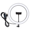 PULUZ 11.8 inch 30cm USB 3 Modes Dimmable LED Ring Vlogging Selfie Photography Video Lights with Cold Shoe Tripod Ball Head & Phone Clamp