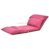 B1 Foldable Washable Lazy Sofa Bed Tatami Lounge Chair (Rose Red)