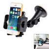 Universal 360 Degree Rotation Suction Cup Car Holder / Desktop Stand, For iPhone, Galaxy, Sony, Lenovo, HTC, Huawei, and other Smartphones of Width: 5.1cm- 10.5cm(Black)