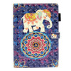 For iPad Mini 5 / 4 / 3 / 2 / 1 3D Embossing Pattern Horizontal Flip Leather Case with Holder & Card Slots & Wallet(Elephant)
