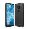 For Nokia 7.2 & 6.2 Brushed Texture Carbon Fiber TPU Protective Case(Black)