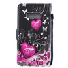 Peach Heart  Pattern Horizontal Flip Leather Case for Galaxy S10e, with Holder & Card Slots & Wallet