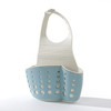 Kitchen Sponge Drain Holder Wheat Fiber Storage Rack Basket Wash Cloth Toilet Soap Shelf Organizer(Blue)