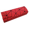 Lattice Pattern Portable Glasses Box(Red)