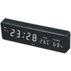Combinatorial Alarm Clock Practical Digital Hanging Dual-purpose LED Clock, EU Plug(White)