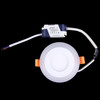 3W + 3W LED Double Panel Light, Wide Voltage Isolation Two Color Wall Ceiling Lamp with 3 luminescence Mode, AC 100-265V, Size: 100 x 100 x 8 mm, Cutout Size: 80mm