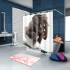 Printed Elephant  Shower Curtain Bathroom Set Waterproof Shower Curtain, Size:180x200cm