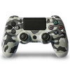 Camouflage Wireless Bluetooth Game Handle Controller with Lamp for PS4(Grey)