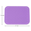 2 PCS Thicken Colorful Silicone Insulation Mat European Anti-burning Pot Pad Table Waterproof  Phone Pad(Purple)